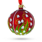 1898 Lilies of the Valley Royal Glass Ball Christmas Ornament 3.25 Inches Christmas Ornaments > Royal La Vie Bien 1898 Lilies of the Valley Royal Glass Ball Christmas Ornament 3.25 Inches