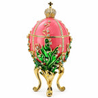 1898 Lilies of the Valley Royal Imperial Easter Egg 6.25 Inches Royal > Royal Eggs > Imperial La Vie Bien 1898 Lilies of the Valley Royal Imperial Easter Egg 6.25 Inches