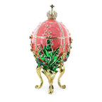 1898 Lilies of the Valley Royal Imperial Easter Egg 6.25 Inches Royal > Royal Eggs > Imperial La Vie Bien 1898 Lilies of the Valley Royal Imperial Easter Egg 6.25 Inches