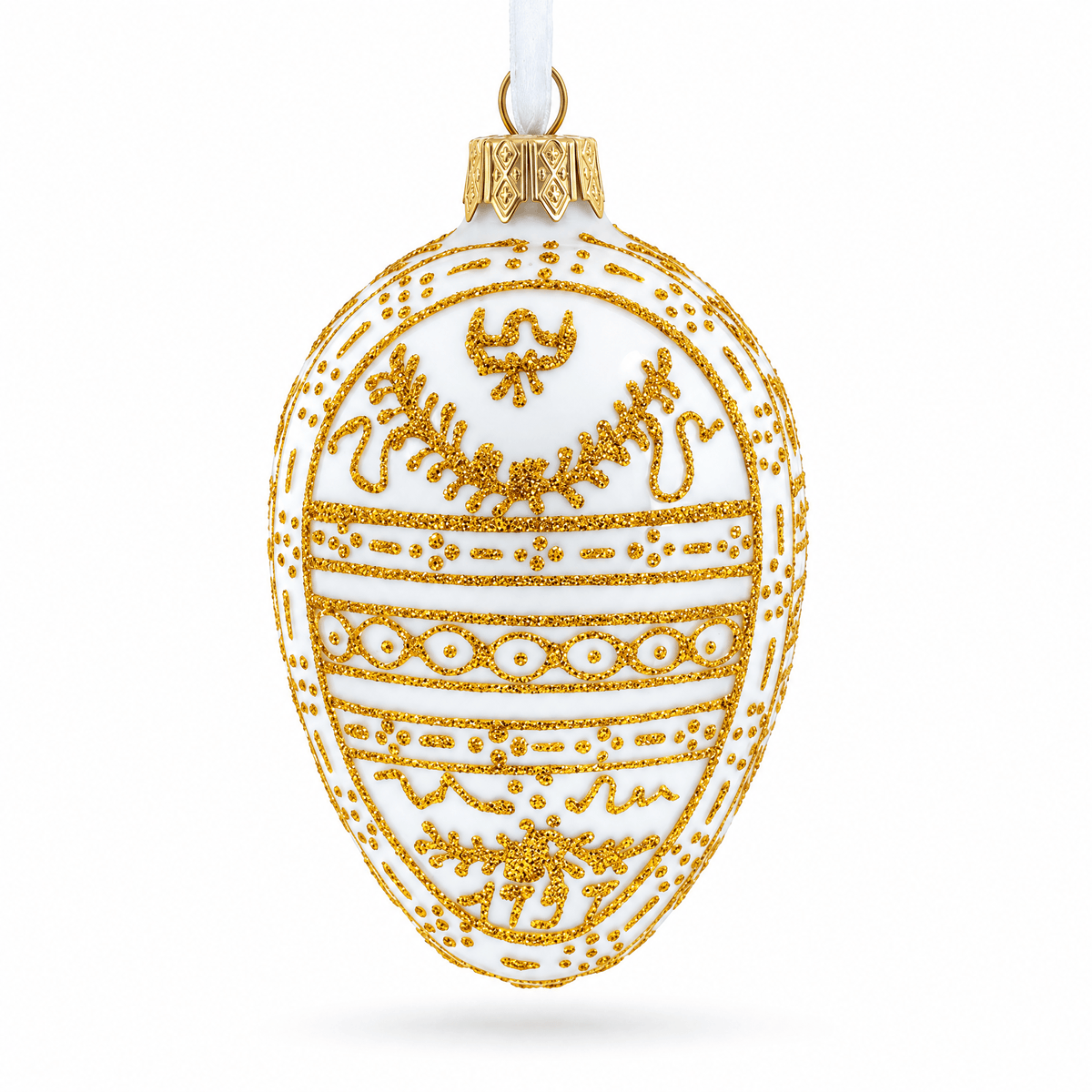 1898 Pelican Royal Egg Glass Ornament 4 Inches Christmas Ornaments > Royal La Vie Bien 1898 Pelican Royal Egg Glass Ornament 4 Inches