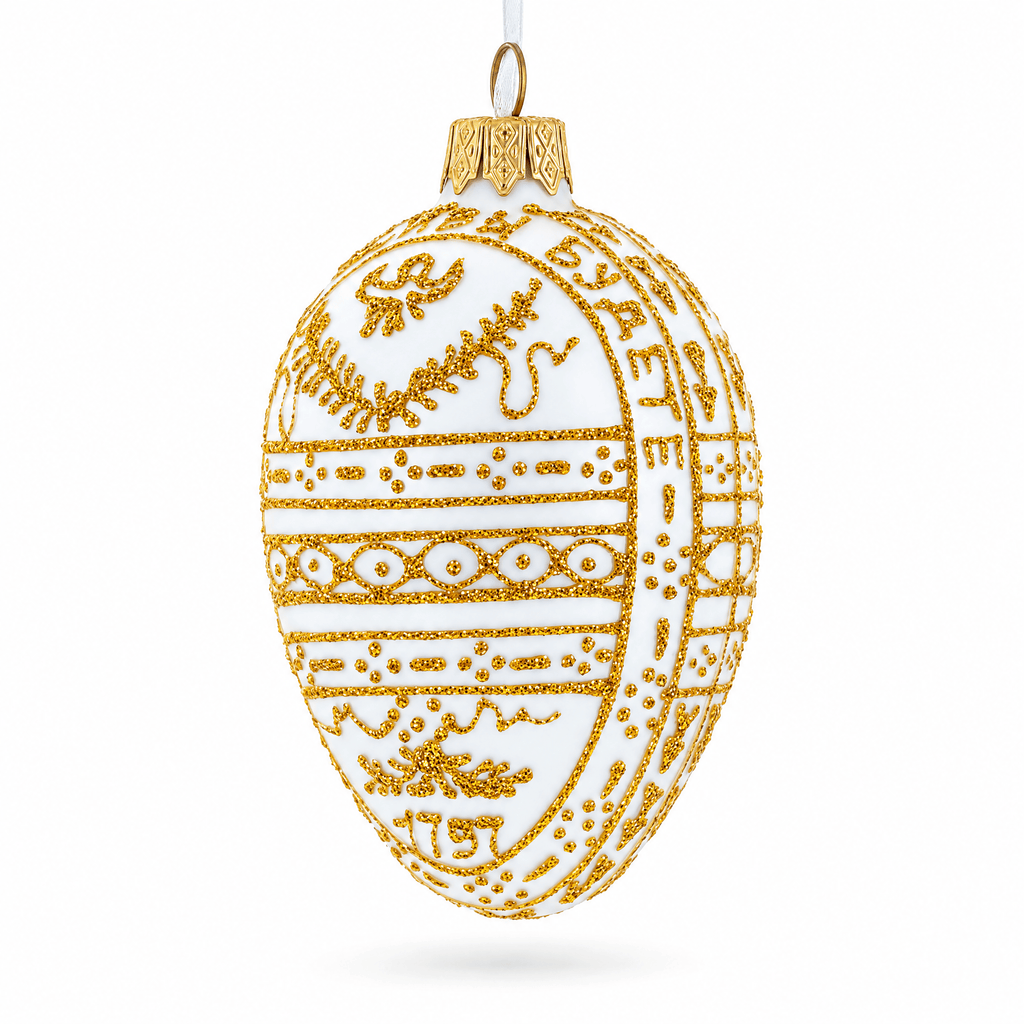 1898 Pelican Royal Egg Glass Ornament 4 Inches Christmas Ornaments > Royal La Vie Bien 1898 Pelican Royal Egg Glass Ornament 4 Inches