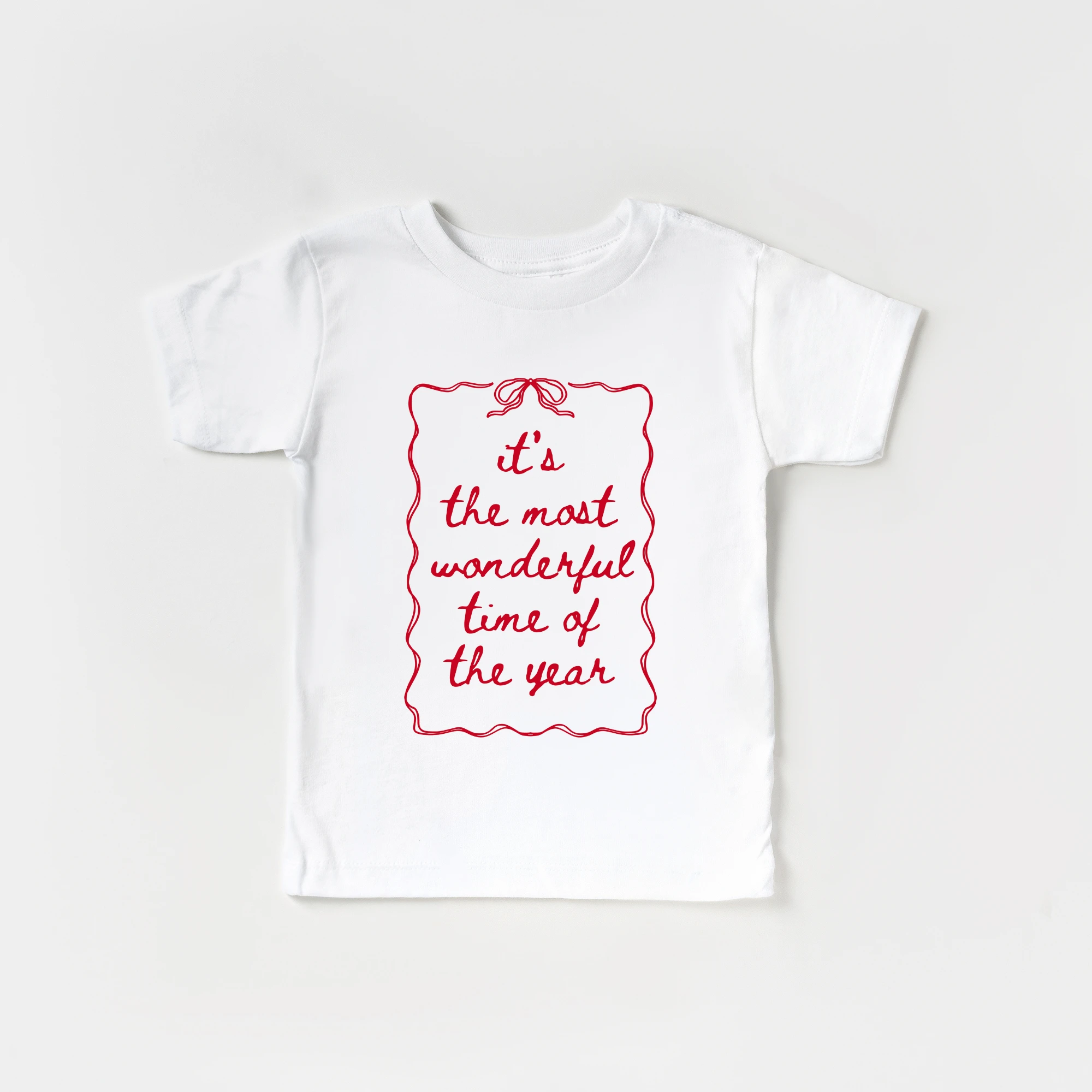 It's the most wonderful time of the Year toddler and youth tee shirt, Christmas collection by Benny and Ray Apparel