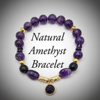 18k Gold plated Amethyst Bracelet