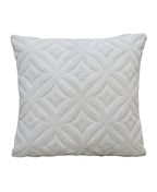 18"x18" White Indoor Outdoor Ogee Decorative Pillow home Decor La Vie Bien 18"x18" White Indoor Outdoor Ogee Decorative Pillow