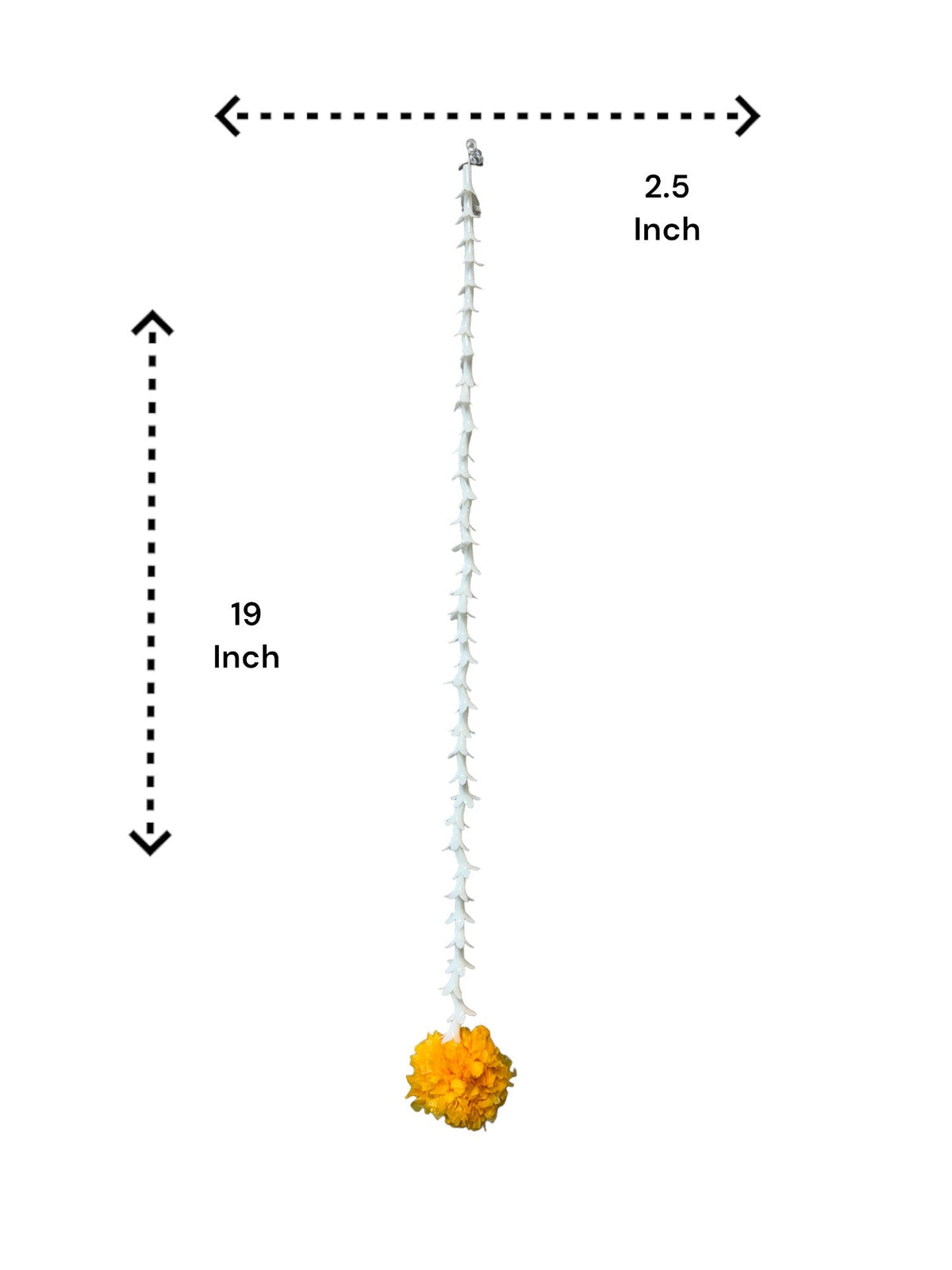 19" Long Marigold Malai Lari, Set of 12 Festive Decor La Vie Bien 19" Long Marigold Malai Lari, Set of 12