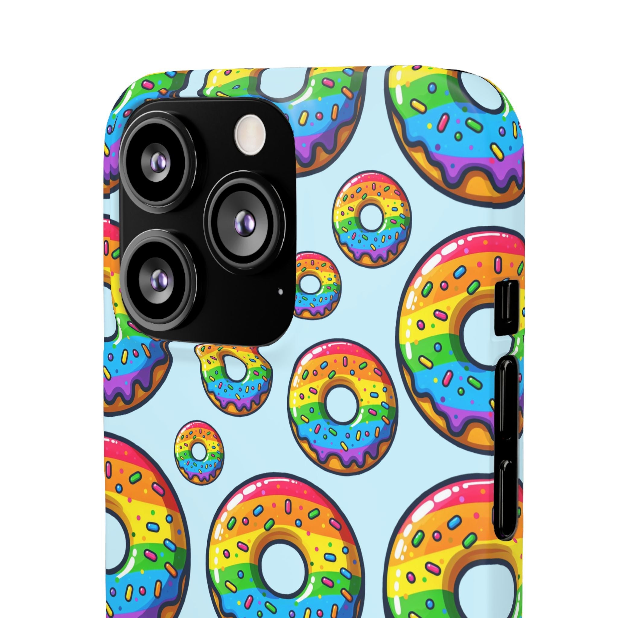 Bespattered Facade Rainbow Sprinkle Donut Snap Case
