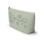 German mental health Accessory Pouch "Gönnt dir eine Pause" (Give yourself a break) Floral Makeup Bag, geschenk