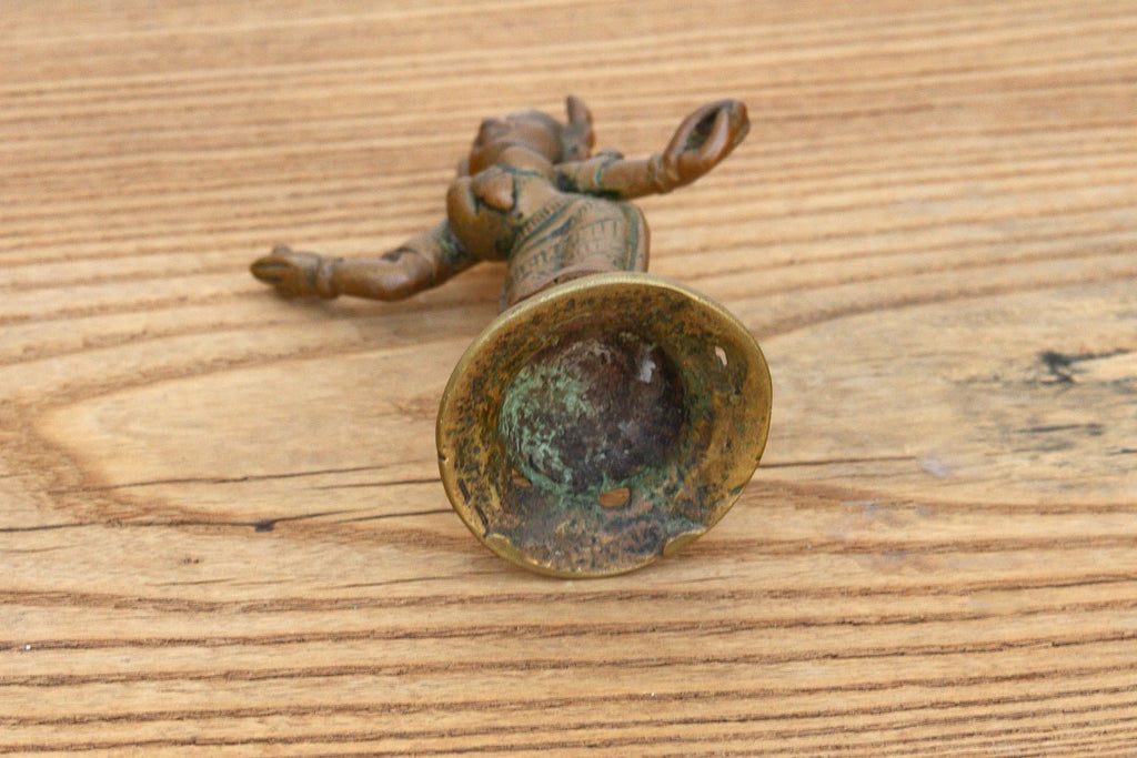 19th Century Ritual Bronze Miniature Apsara Figurine La Vie Bien 19th Century Ritual Bronze Miniature Apsara