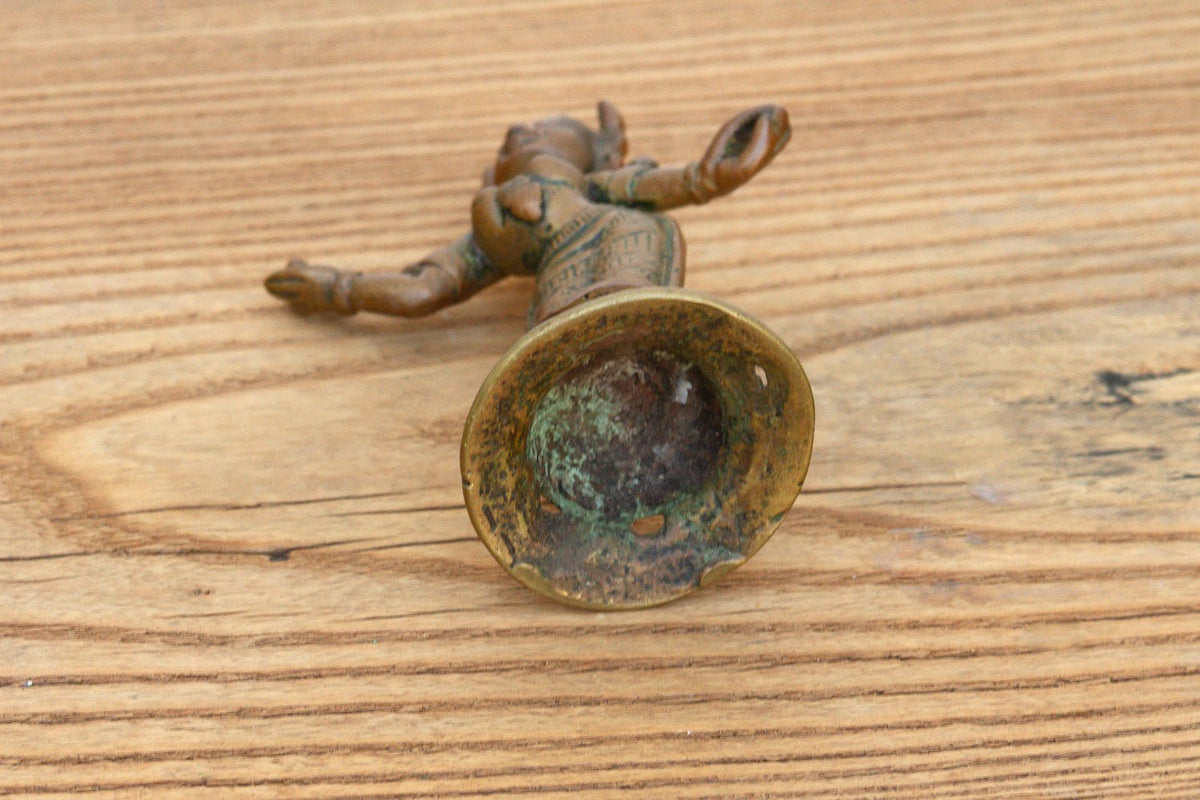 19th Century Ritual Bronze Miniature Apsara Figurine La Vie Bien 19th Century Ritual Bronze Miniature Apsara