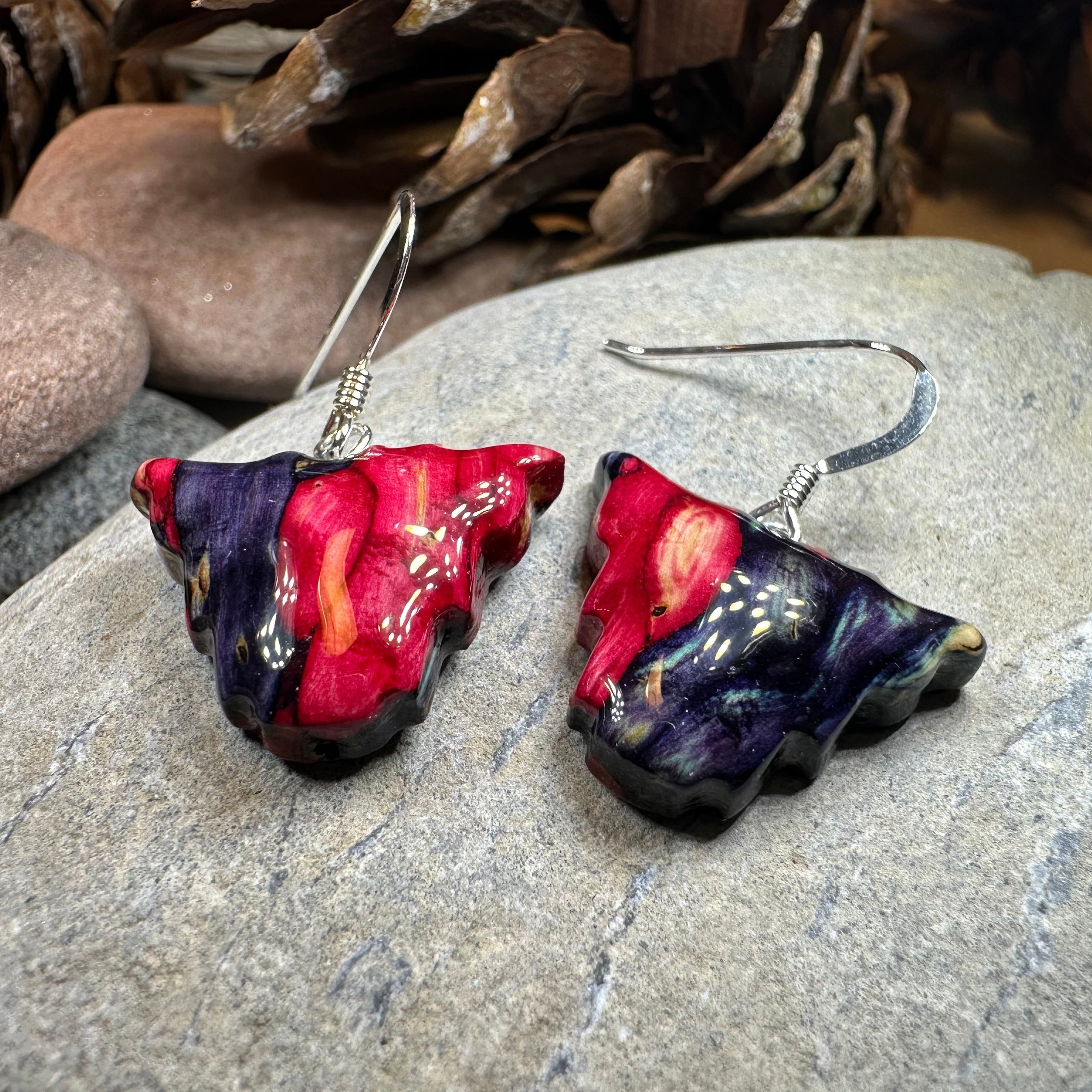 Heathergems Scottish Highland Cow Dangle Earrings - Handmade in Scotland