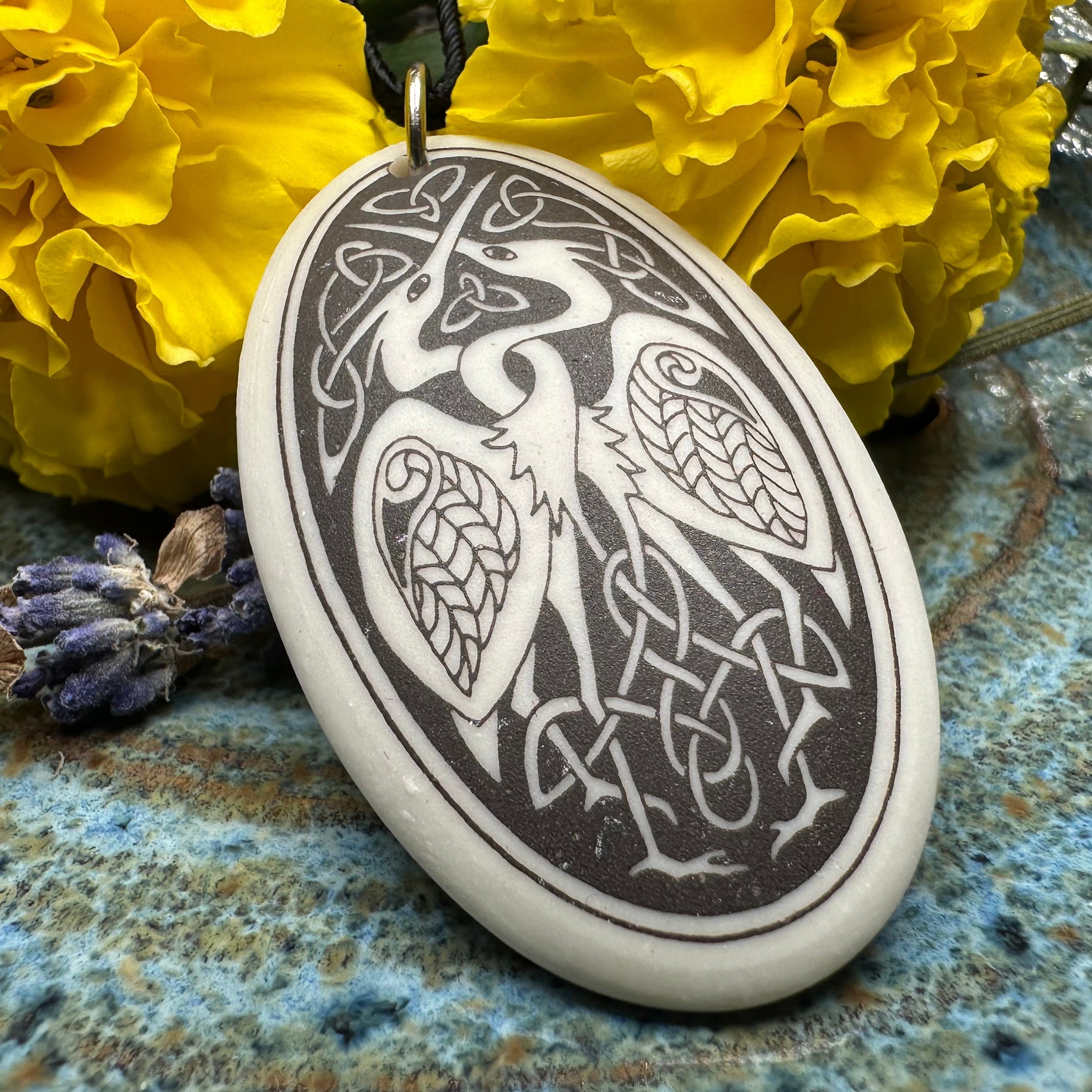 Artisan Celtic Birds Necklace - Handmade in the U.S.A.