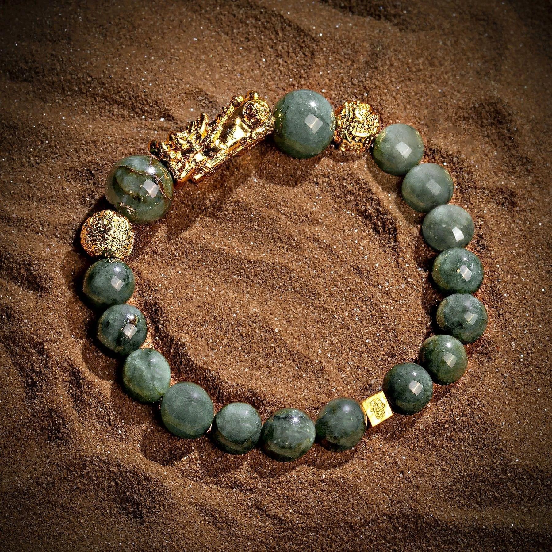 Fulfillment of Potential - Jade Dragon Bracelet by Karma and Luck