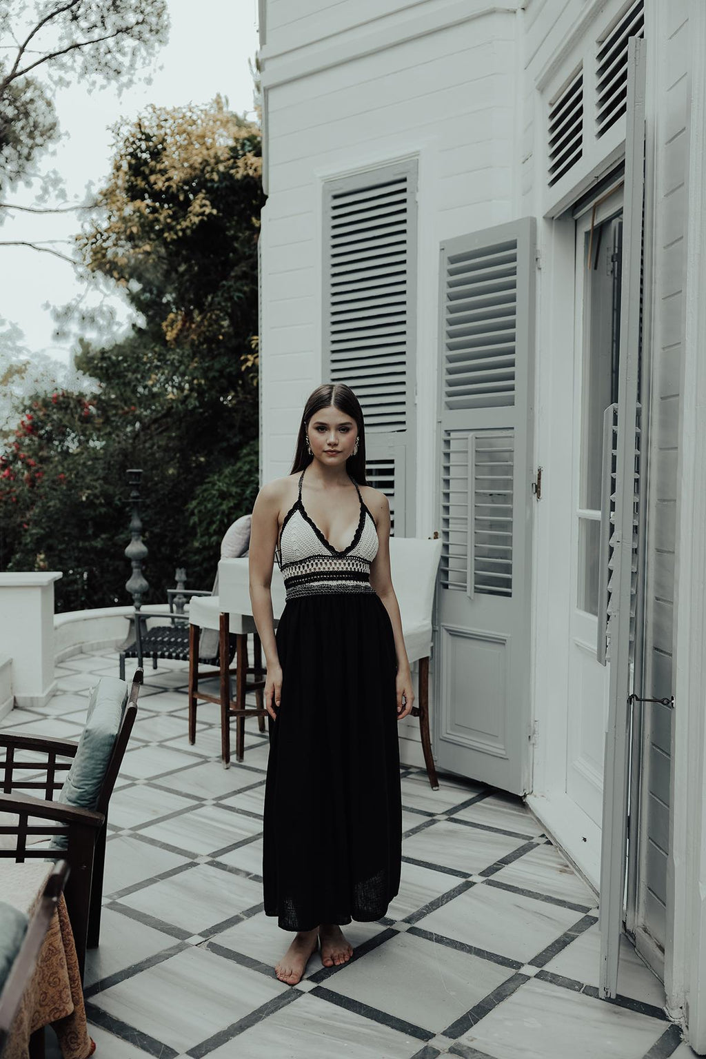 Rey Lace Dress — Black