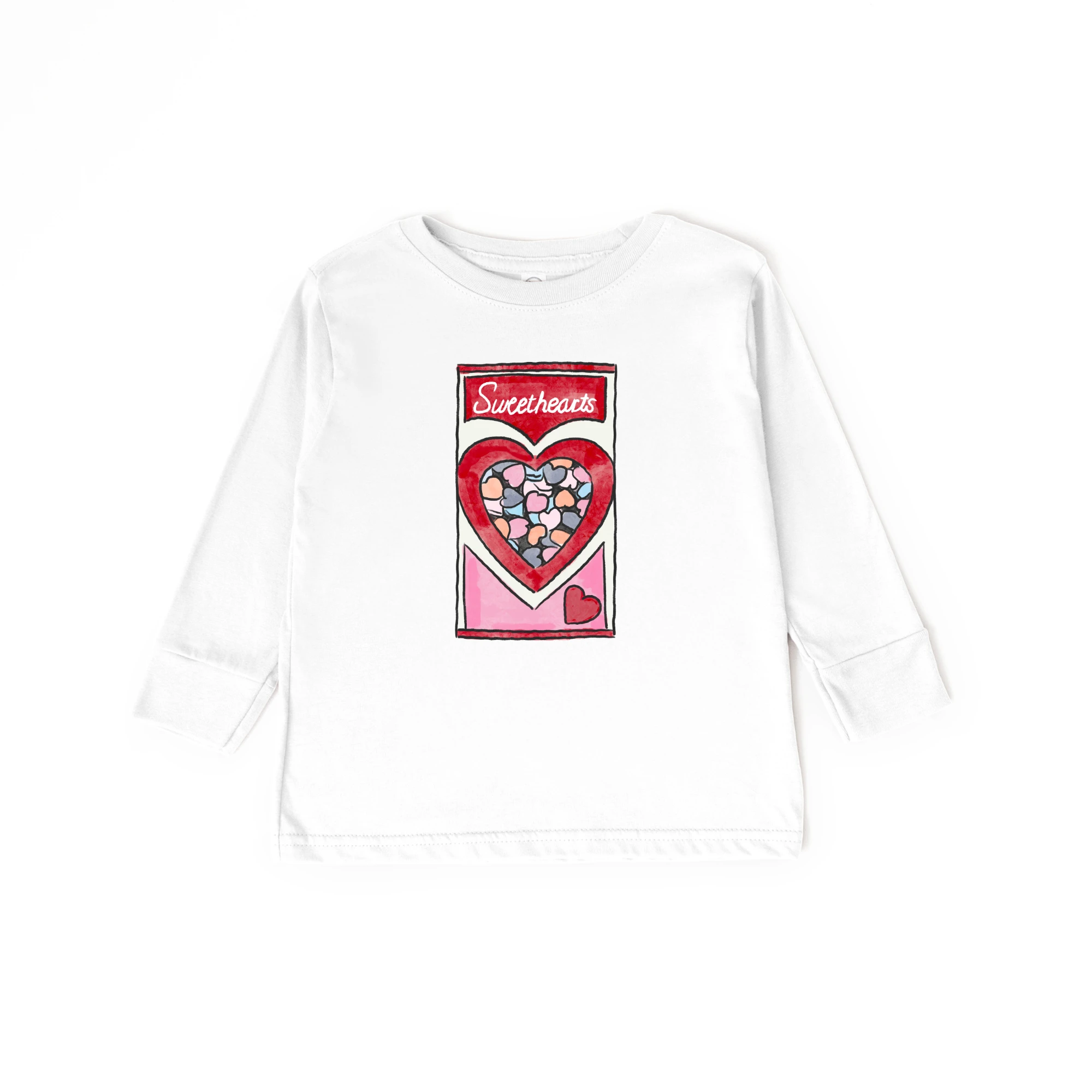 Conversation Hearts toddler and youth tee shirt, Valentine's Day collection by Benny and Ray Apparel