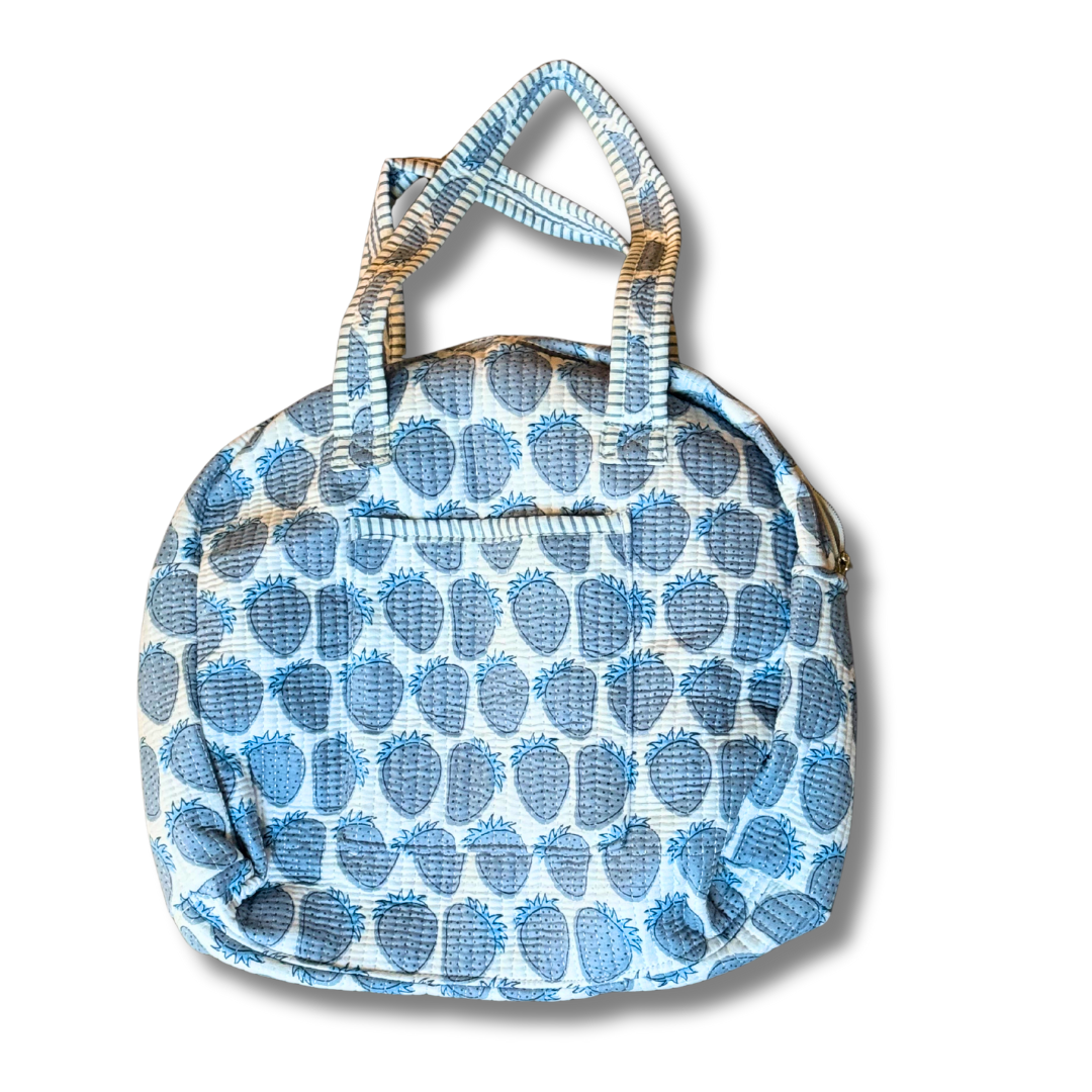 Soléa Cotton Strawberries Tote