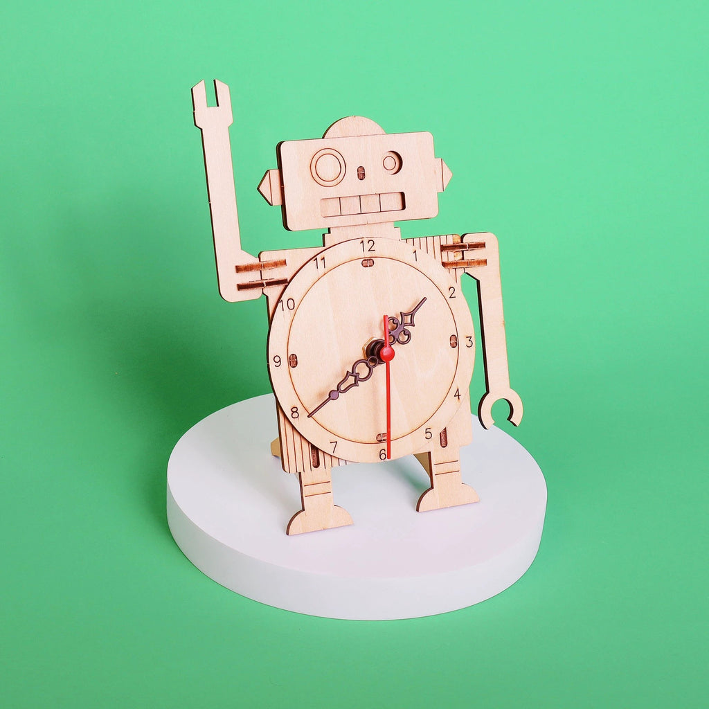 Robot Clock DIY Kit, Educational STEM Toy by Kitsville