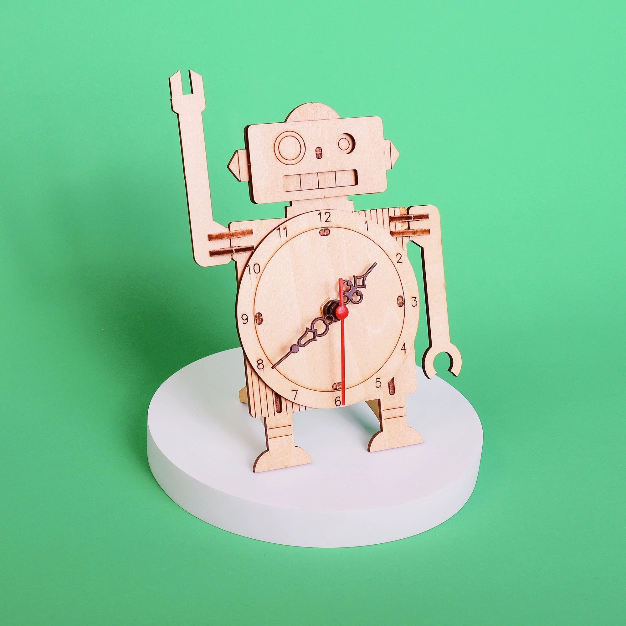 Robot Clock DIY Kit, Educational STEM Toy by Kitsville