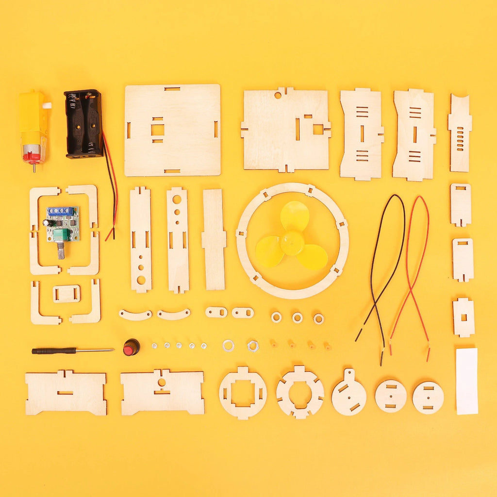 Variable Speed Oscillating Fan DIY Kit, Educational STEM Toy by Kitsville