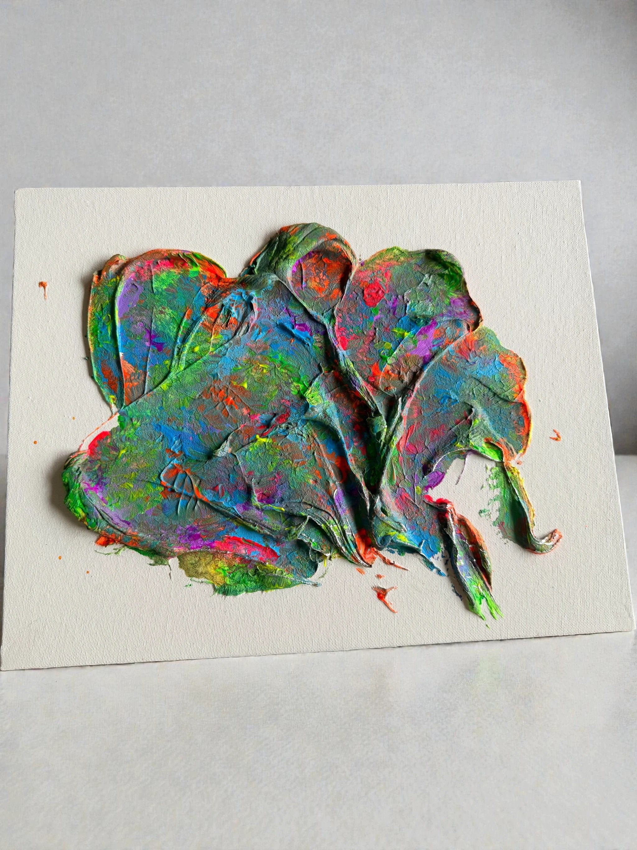 Dark Rainbow Plaster Painting by Moon Water Apothecary