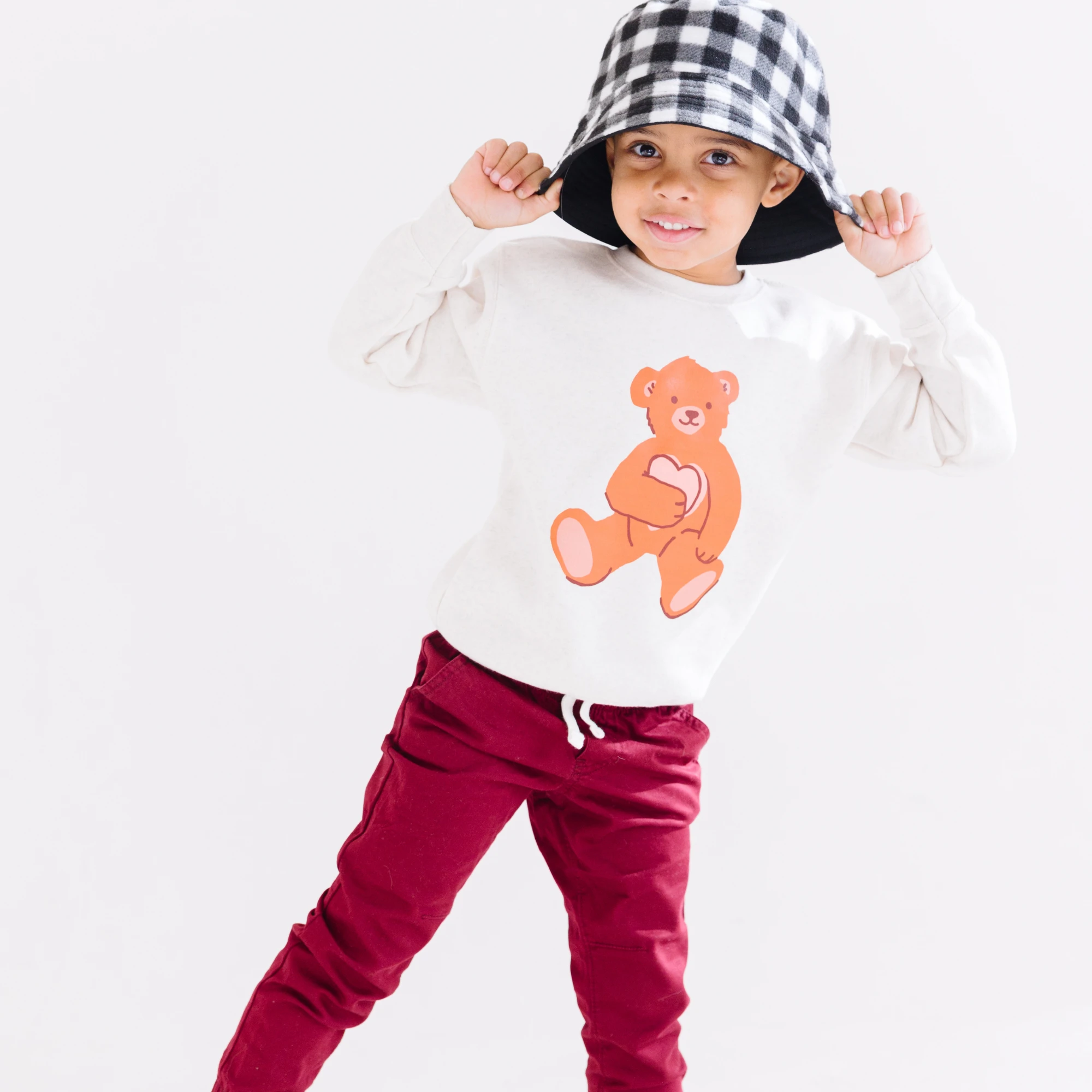 Big Bear Love toddler and youth Sweatshirt, Valentine's Day collection by Benny and Ray Apparel