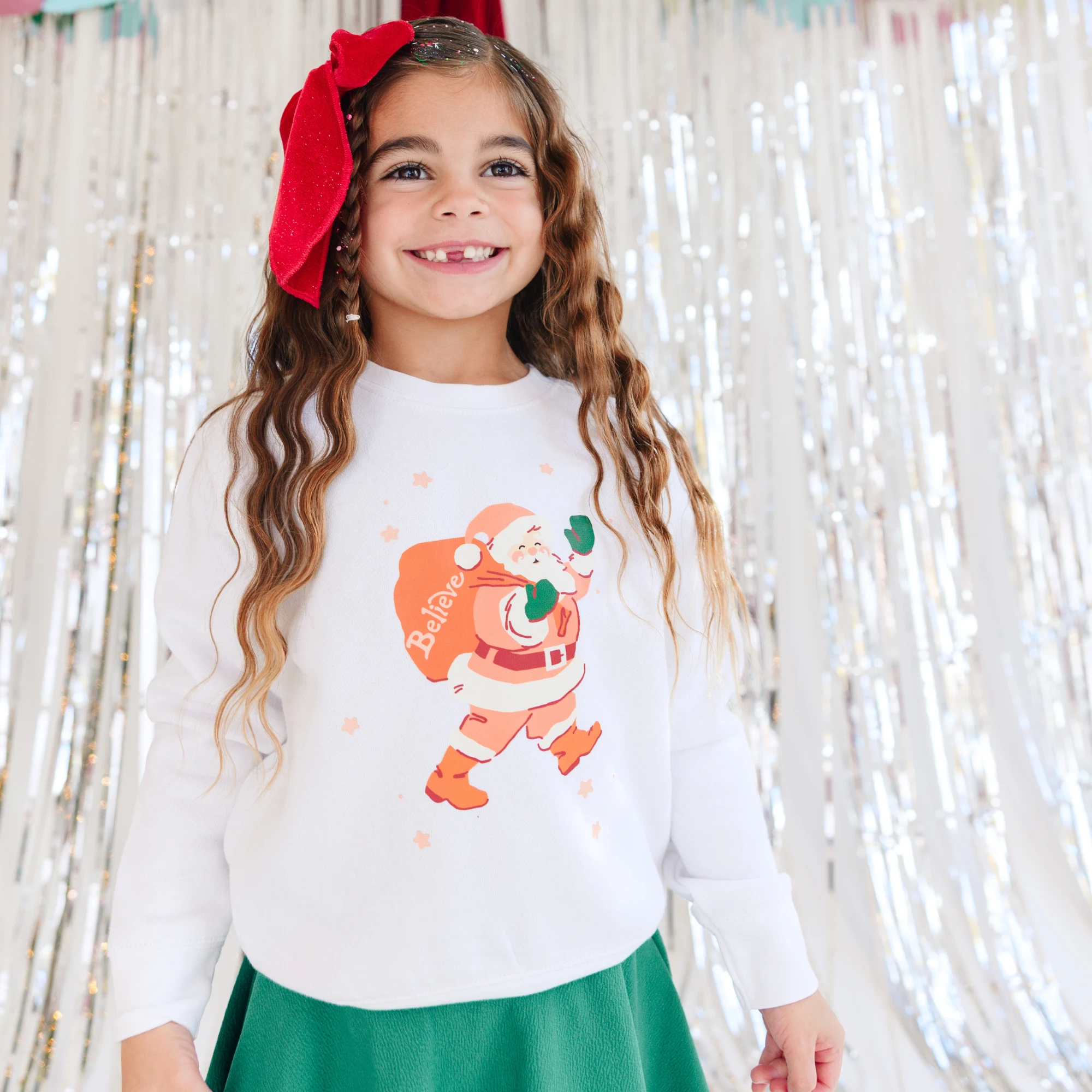 Believe Santa Claus toddler and youth Sweatshirt, Christmas collection by Benny and Ray Apparel