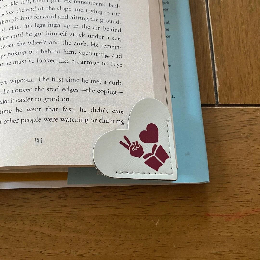 Peace, Love, Books Bookmark by Kind Cotton