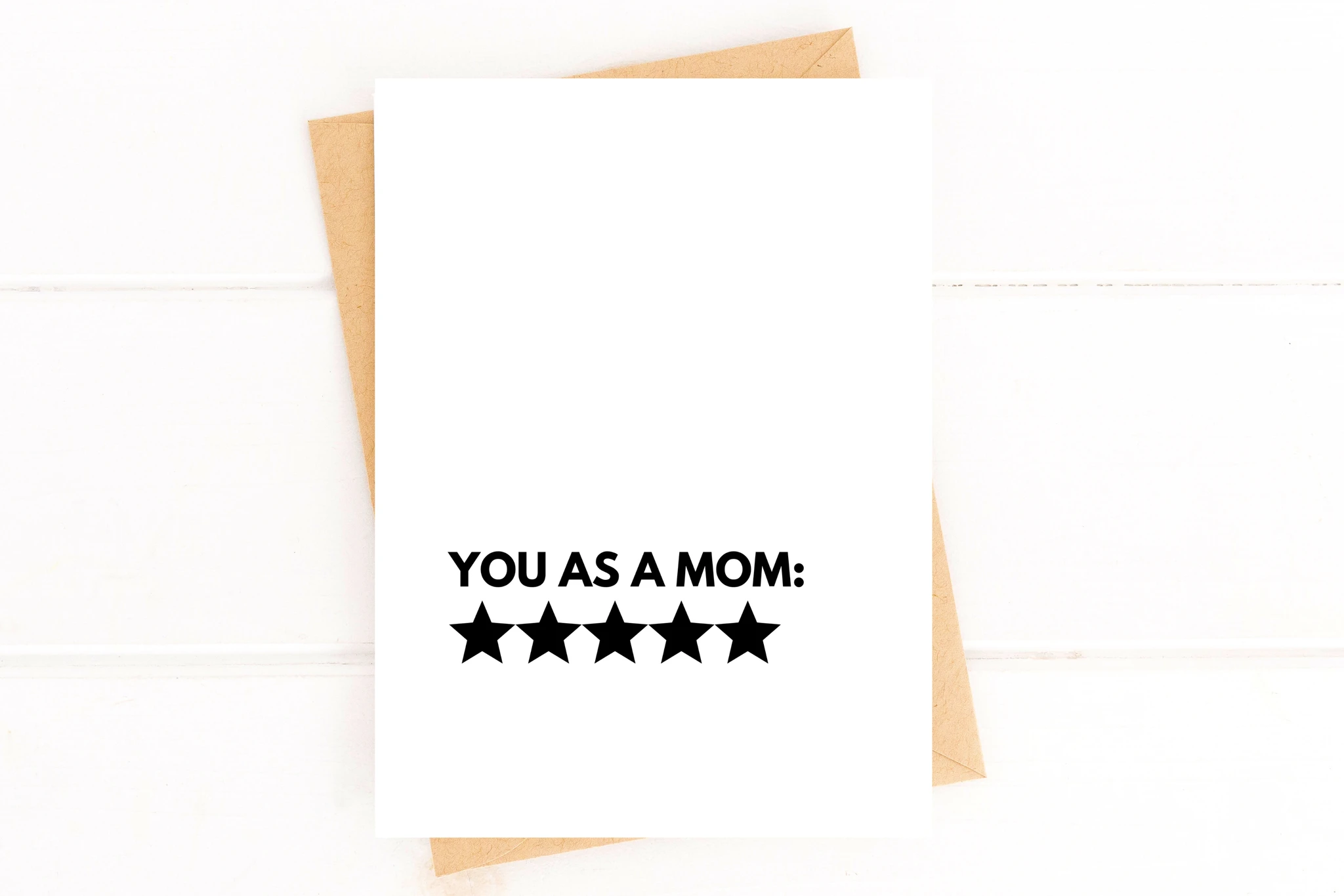 Five Star Mom Funny Mother's Day Card by Five Dot Post