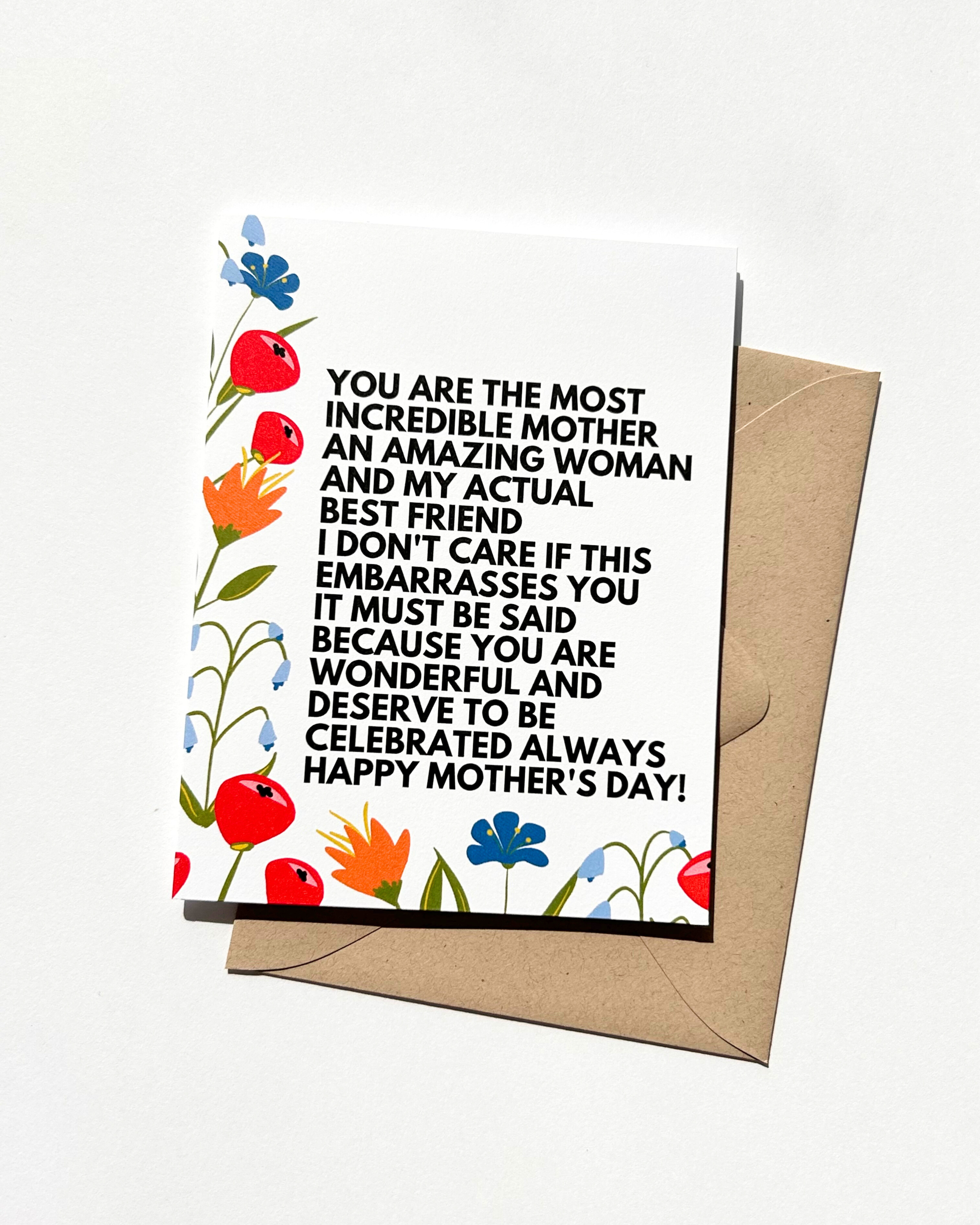 You're the Best Mom Rant Funny Mother's Day Card
