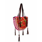 Half-Moon Ibiza Vintage Leather Boho Moon Shoulder Bag - Thailand
