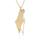 2 Layers Israel Map Necklace La Vie Bien 2 Layers Israel Map Necklace