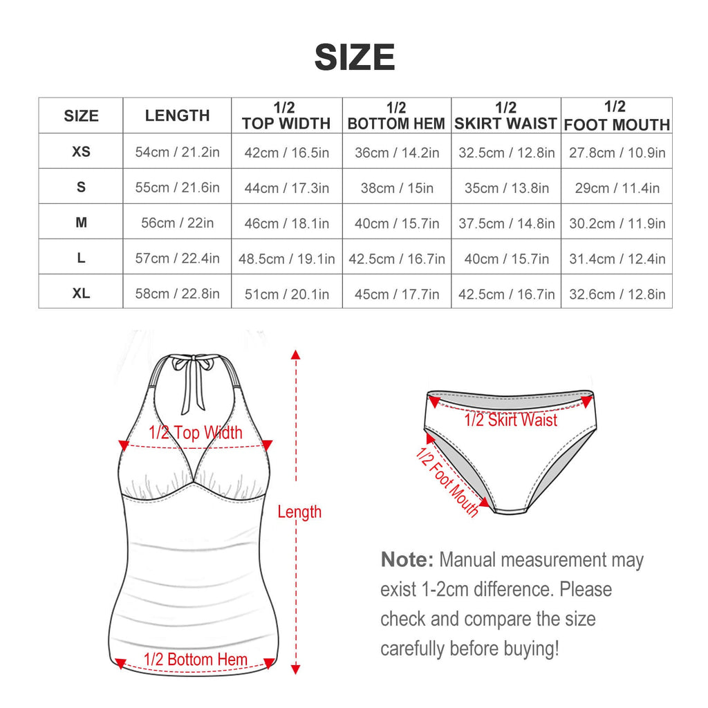 2-Piece Women's "La Dolce Vita" Italian cooking themed Halter Tankini swimsuit Swimsuit La Vie Bien 2-Piece Women's "La Dolce Vita" Italian cooking themed Halter Tankini swimsuit