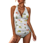2-Piece Women's "La Dolce Vita" Italian cooking themed Halter Tankini swimsuit Swimsuit La Vie Bien 2-Piece Women's "La Dolce Vita" Italian cooking themed Halter Tankini swimsuit