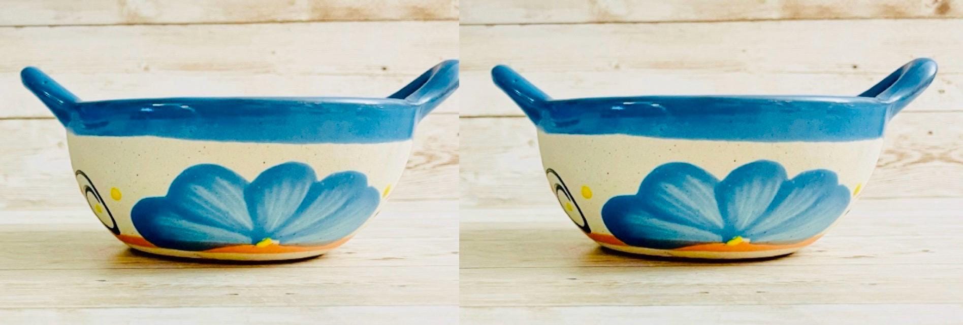 2 Terra Cota Mexican Clay Salsa Bowls 2 Platos Salseros de Barro La Vie Bien 2 Terra Cota Mexican Clay Salsa Bowls 2 Platos Salseros de Barro