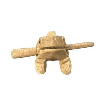 2" Wooden Musical Frog - Natural (Percussion Instrument) by Music Frog Co