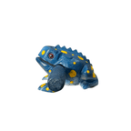 2" Wooden Musical Frog - Sea Design (Percussion Instrument) by Music Frog Co