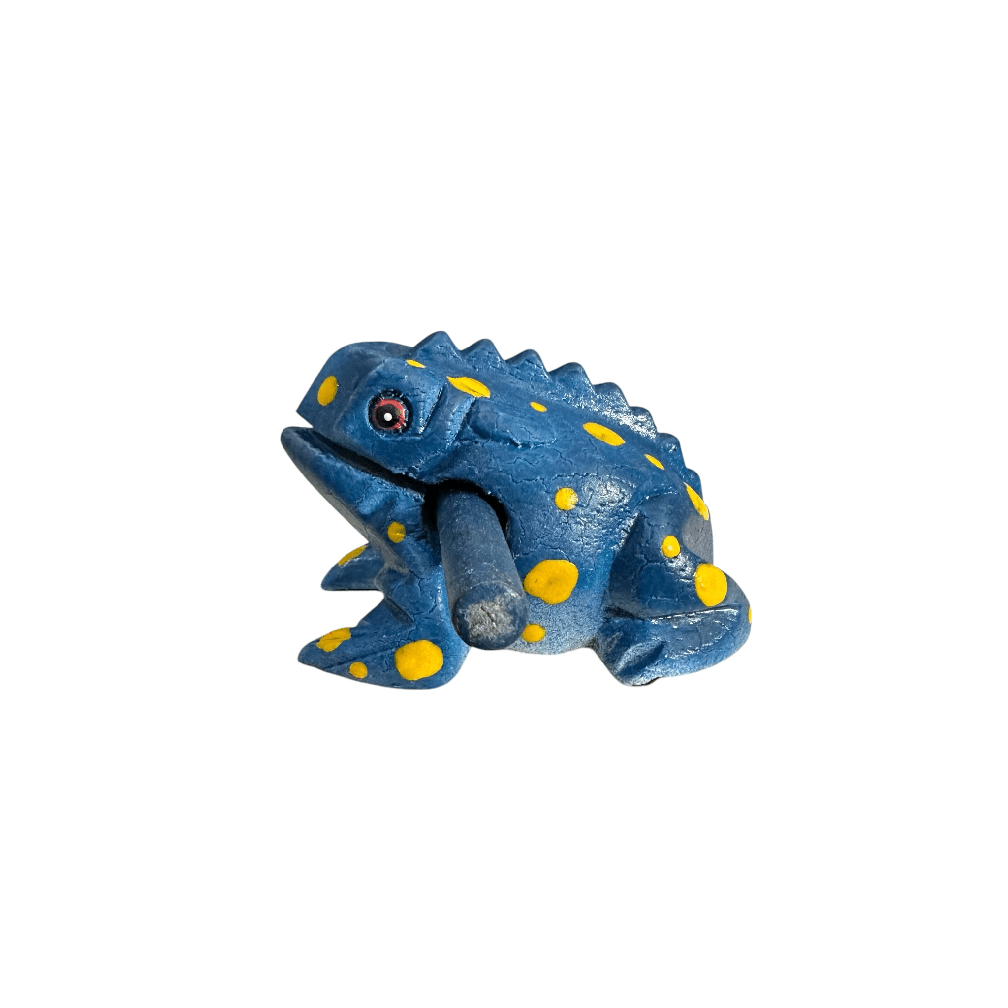 2" Wooden Musical Frog - Sea Design (Percussion Instrument) by Music Frog Co
