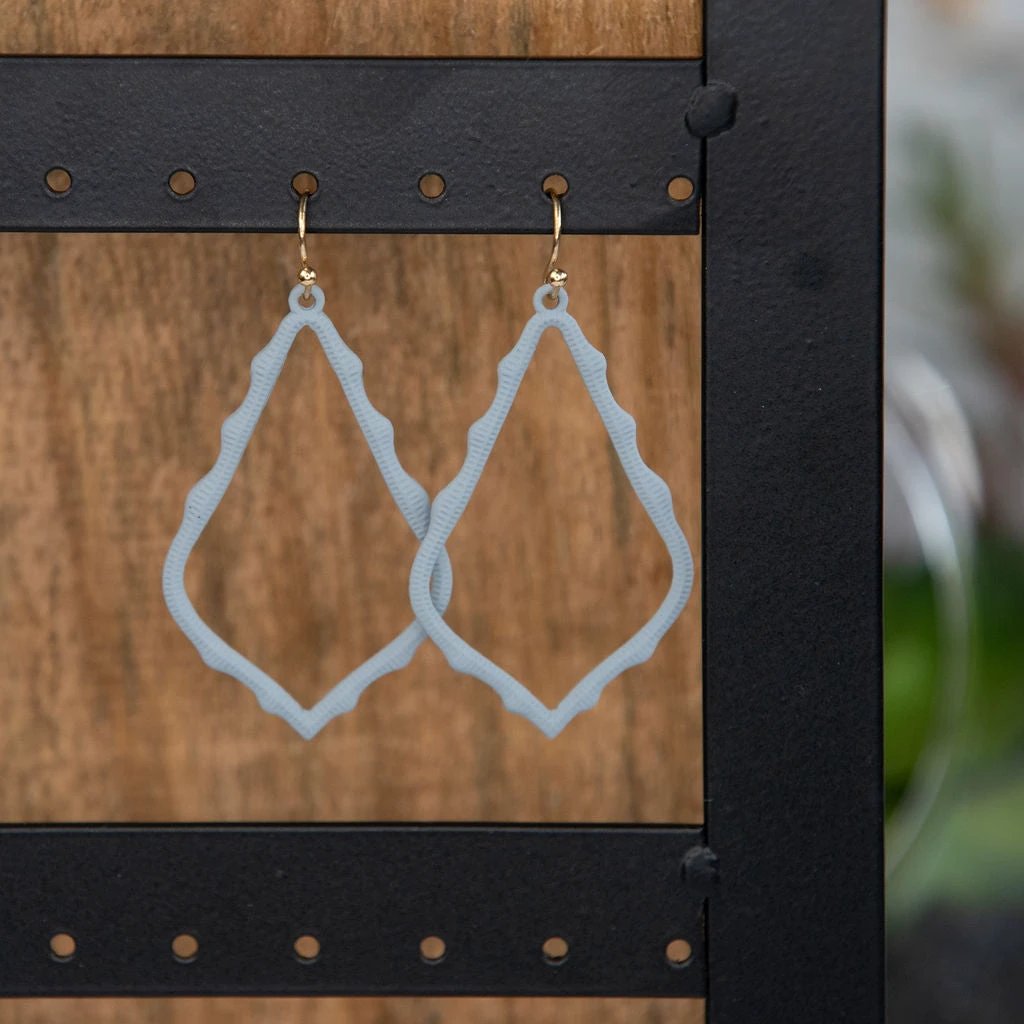 Moroccan Teardrop Dangle Earrings by Lemons and Limes Boutique