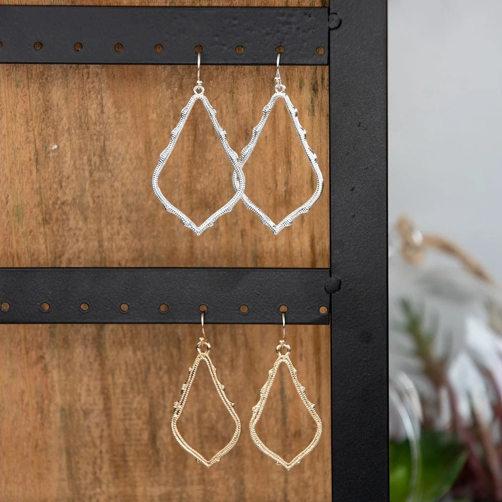 Moroccan Teardrop Dangle Earrings by Lemons and Limes Boutique