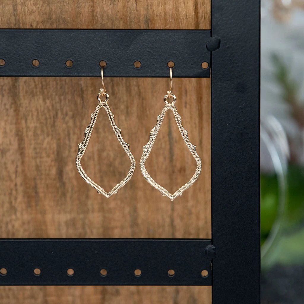 Moroccan Teardrop Dangle Earrings by Lemons and Limes Boutique