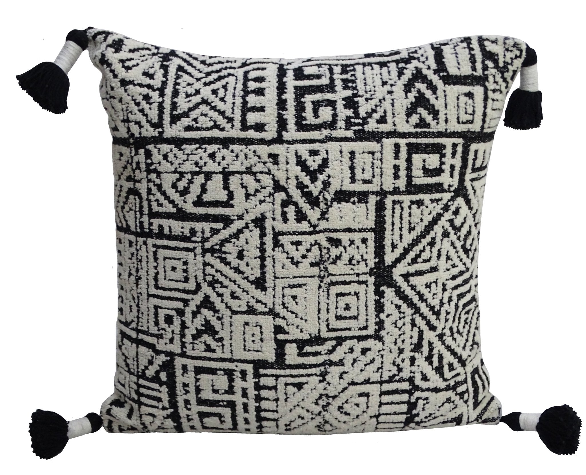 20" x 20" Throw Pillow with Tassels for Decoration Throw Pillow La Vie Bien 20" x 20" Throw Pillow with Tassels for Decoration