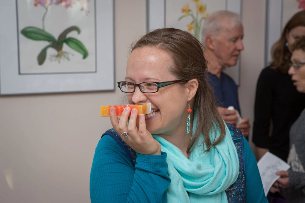 GRAPEFRUIT GOATS MILK SOAP SLICE 5 oz. by Essential Journeys
