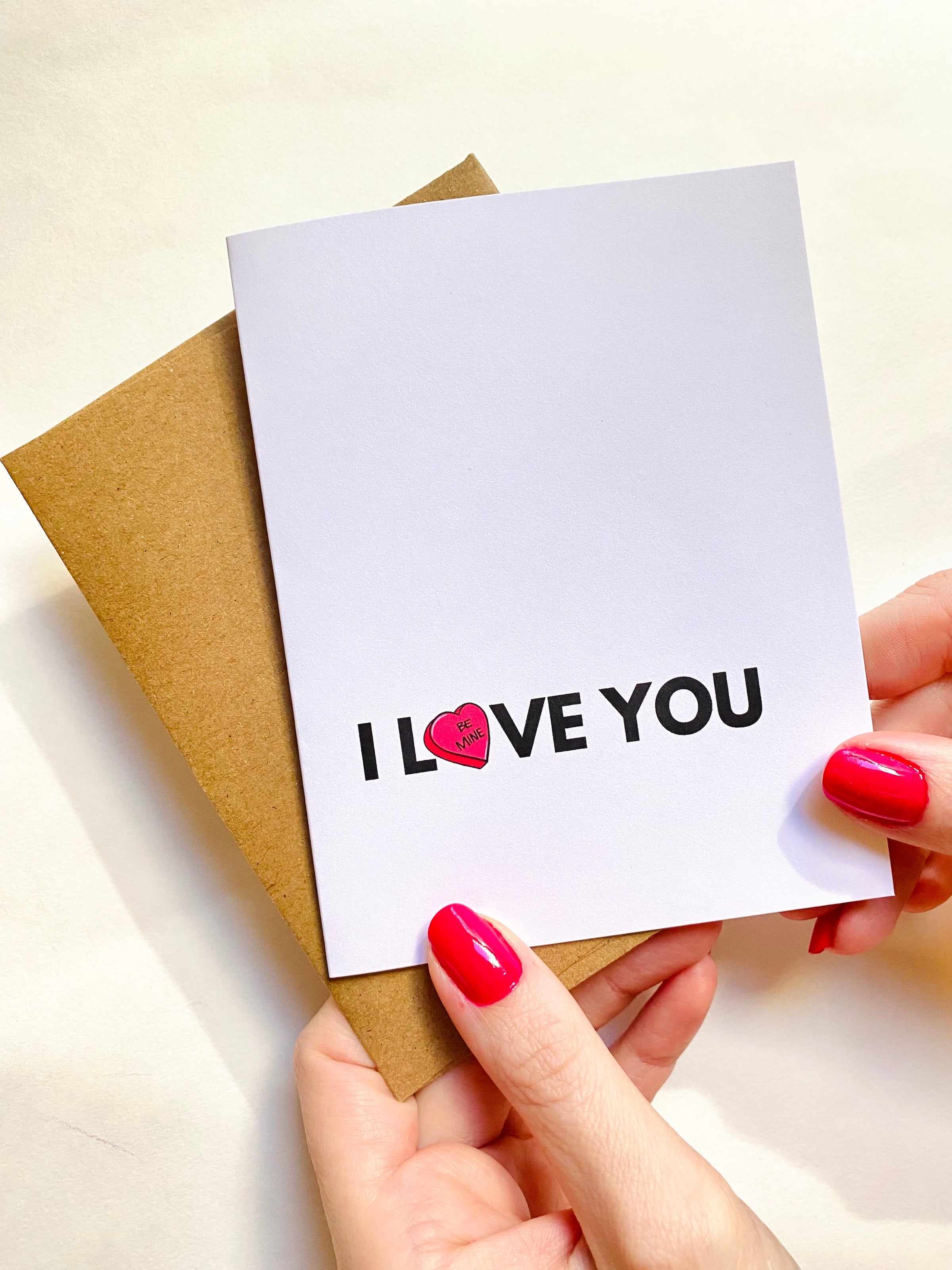 Be Mine I Love You Sweet Valentines Day Card