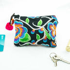 Embroidered Coin Purse Florals and Geometrics Assorted - Thailand
