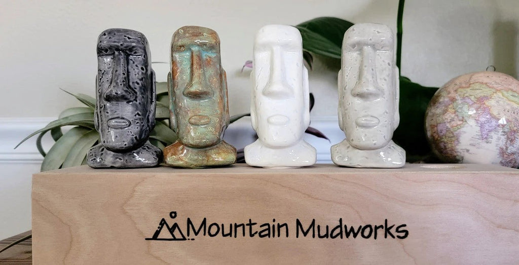 Moai Watering Spike by Mountain Mudworks