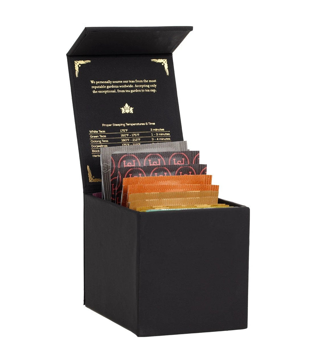 Harney Heritage – Herbal & Decaf Teabag Sampler Black Box by Harney & Sons Fine Teas
