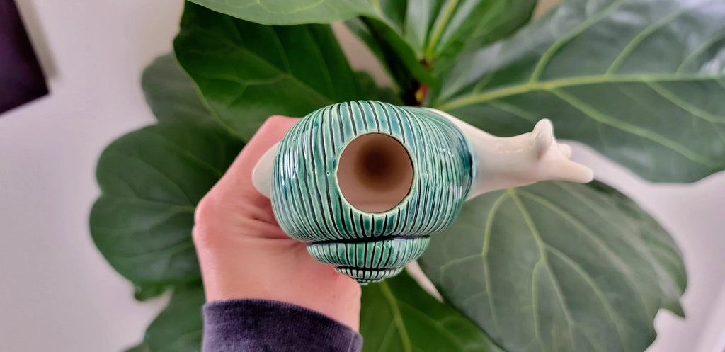 Snail Watering Spike by Mountain Mudworks