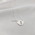 Israel Map Heart Necklace