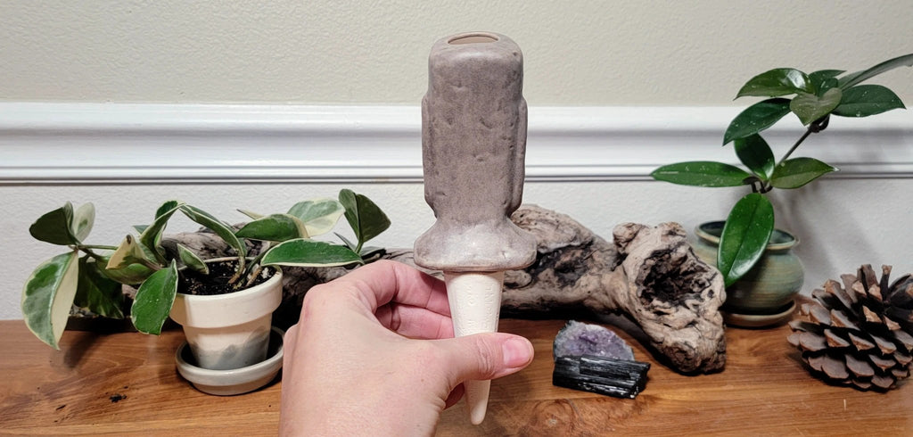 Moai Watering Spike by Mountain Mudworks