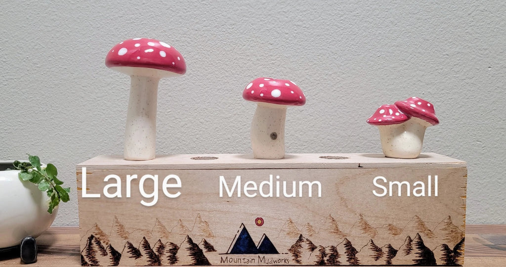 Large Mushroom Watering Spike by Mountain Mudworks