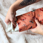 Weighted Eye Pillow - Fluttering Lattice by Two Birds Eco Shop